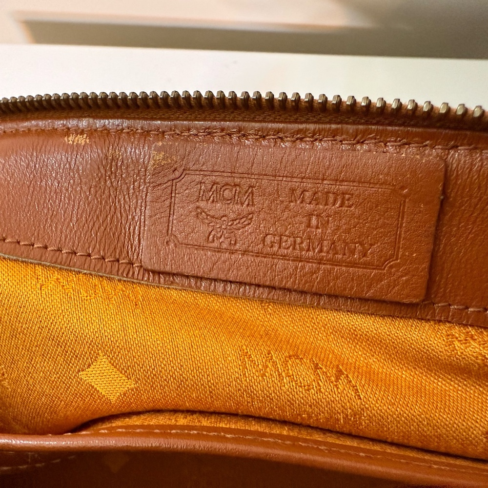 MCM Cognac Monogram Satchel β Vintage - Picture 8 of 10
